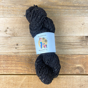 The Sheepishly Me® WINTER COLLECTION 2023 ~ BILLY'S WINTER COAT (2 PLY BLACK WORSTED))