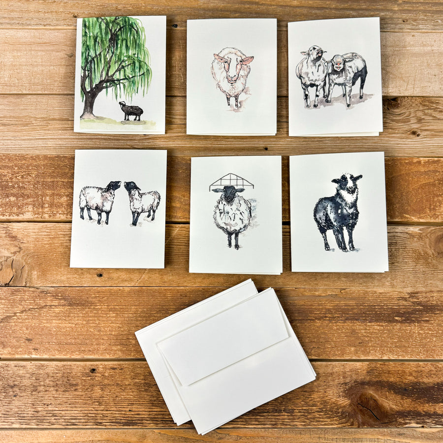 Friends on the Farm GREETING CARD SET (6 per set)