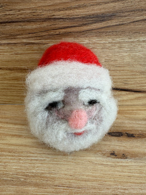 The SHEEPY SANTA ORNAMENT needle felting kit