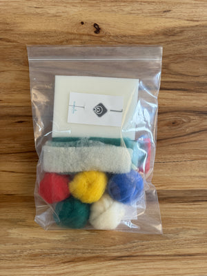 The WINTER BOOKMARKS needle felting kit