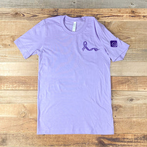 The 2023 Sheepishly Me 'All Cancer' Awareness Tee - Dark Lavender