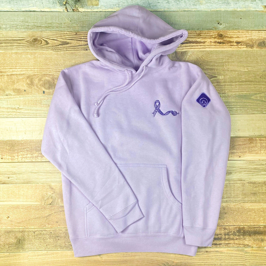 The 2023 Sheepishly Me® 'All Cancer' Awareness Hoodie - Lavender