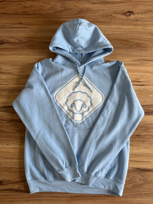 WINTER BLUES hoodie (light blue/white)