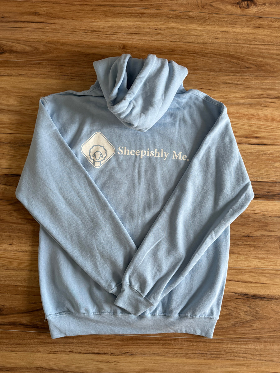 WINTER BLUES hoodie (light blue/white)