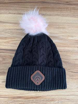 Sheepishly Me Valentine's beanie (black/pink)