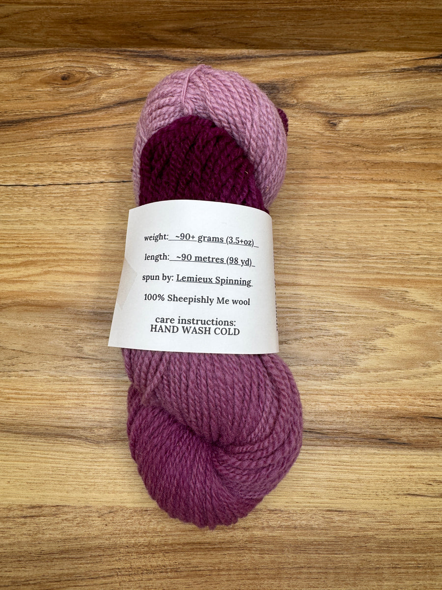 Visions of Sugar Plums blended wool skein